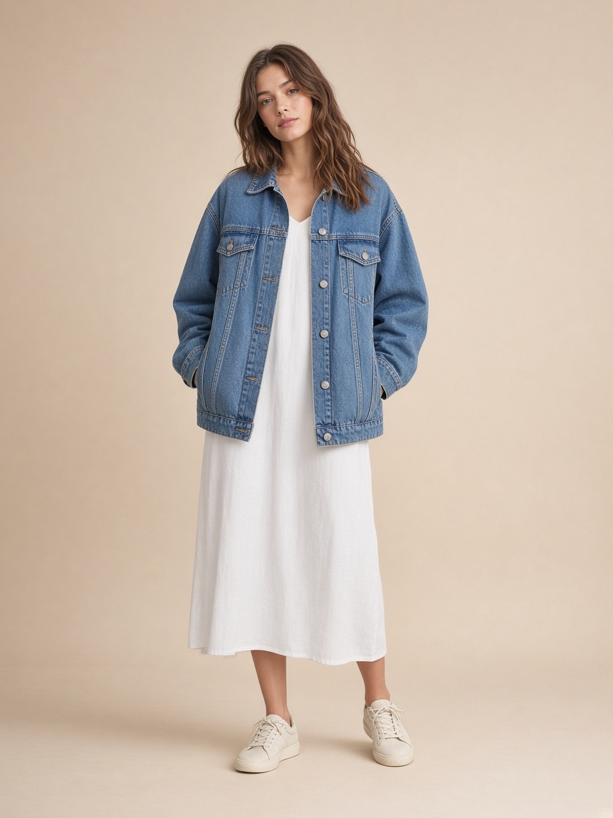 Oversize Denim Ceket