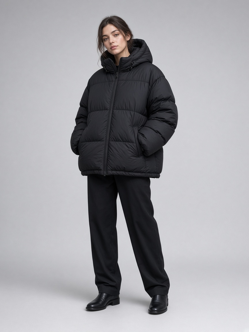 Oversize Şişme Mont